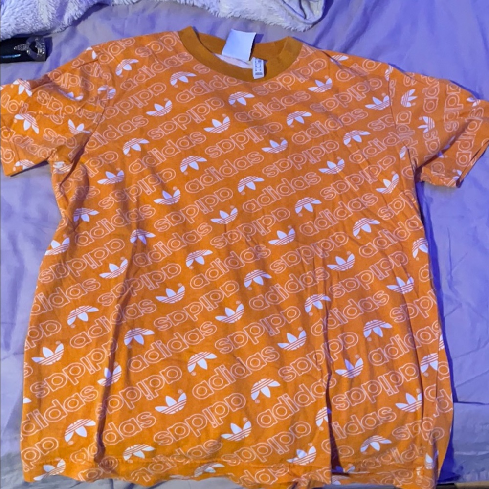 Adidas Logo T-Shirt Orange